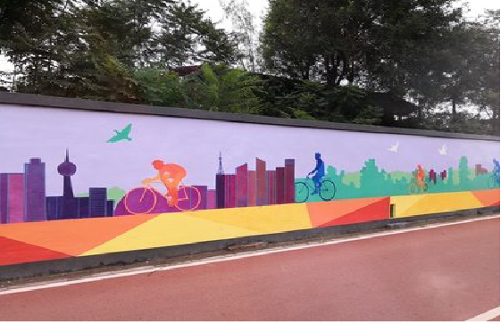 龙里墙体彩绘-围墙