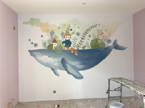 龙里手绘墙的特点及优势。